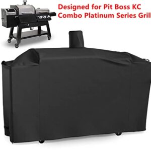 Heavy Duty Replacement Grill Cover for Pit Boss KC Combo Platinum Series Grill with Handles, All Weather Protection Waterproof Cover