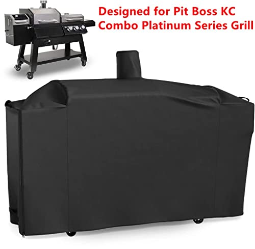 Heavy Duty Replacement Grill Cover for Pit Boss KC Combo Platinum Series Grill with Handles, All Weather Protection Waterproof Cover