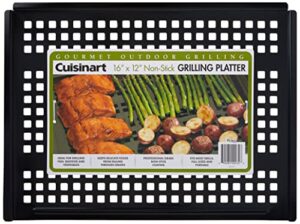 cuisinart cnp-411 simply grilling nonstick grilling platter , black 12″ x 16″