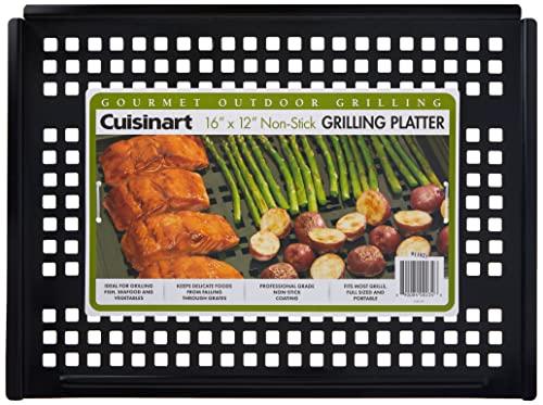Cuisinart CNP-411 Simply Grilling Nonstick Grilling Platter , Black 12" x 16"