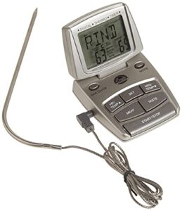 bradley smoker digital meat thermometer with stainless steel temperature probe