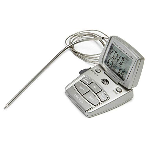 Bradley Smoker Digital Meat Thermometer with Stainless Steel Temperature Probe