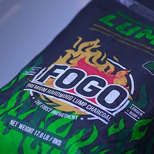 Fogo Eucalyptus All Natural, Rodizio Quality Lump Charcoal for Grilling and Smoking, 17.6lb Bag