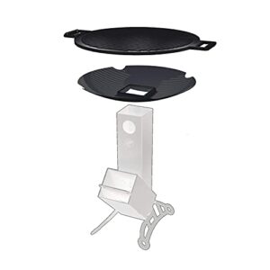spitfire bbq grill set for patrol rocket stove, grill with cast iron rack, unique barbecue grill set, ultimate outdoor cooking gear