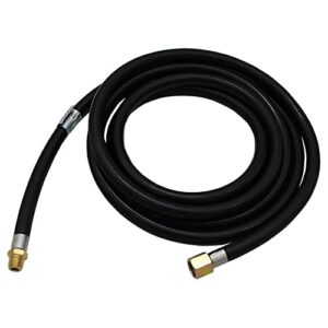 MENSI 12 Foot High Pressure Propane Extension Hose with 3/8" SAE Female Flare Fitting x 1/4" MNPT