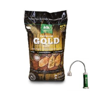 Green Mountain Grills Gold Blend Pellets with Free Grill Light GMG-2001