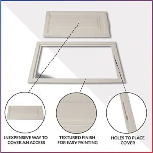 American Built Pro Access Panel, Home Improvement Access Panel for Drywall, Paintable Wall Access Door, White, Textured, 14"x26" ID Plumbing Access Panel, Electrical Access, No Hinges or Springs