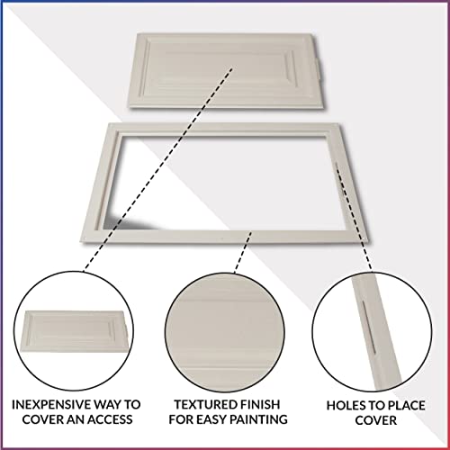 American Built Pro Access Panel, Home Improvement Access Panel for Drywall, Paintable Wall Access Door, White, Textured, 14"x26" ID Plumbing Access Panel, Electrical Access, No Hinges or Springs