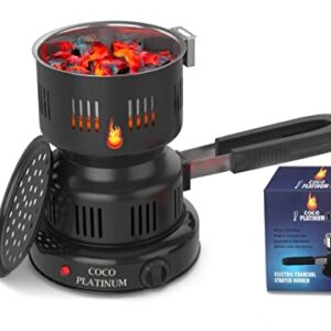 Multipurpose Electric Charcoal Starter - Electric Charcoal Burner Electric Stove - 650W Hot Plate Electric with Stainless Steel Coiled Burner