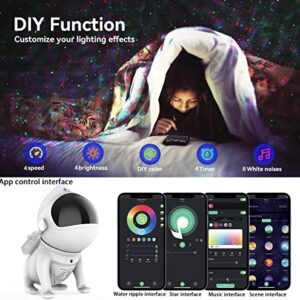 Luubeibei Space Dog Star Projector Galaxy Projection Light Night Built-in Bluetooth Speaker and Remote Starry Sky with Timer for Adults and Kids Decor for Bedroom Ceiling and Holiday Gift Lamp