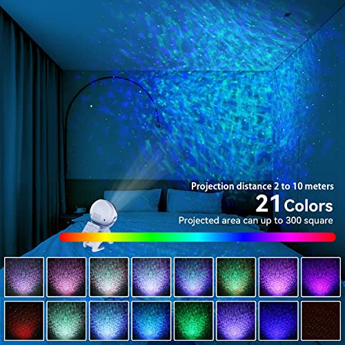 Luubeibei Space Dog Star Projector Galaxy Projection Light Night Built-in Bluetooth Speaker and Remote Starry Sky with Timer for Adults and Kids Decor for Bedroom Ceiling and Holiday Gift Lamp