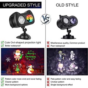 Valentine Projector Lights Outdoor, HD Effect Valentine Day Decorations with Remote Control, 3D Ocean Wave & Patterns, 2 in 1 Indoor & Outdoor Light Projector for Valentine Birthday Party Decorations