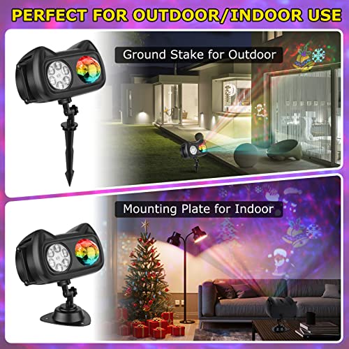 Valentine Projector Lights Outdoor, HD Effect Valentine Day Decorations with Remote Control, 3D Ocean Wave & Patterns, 2 in 1 Indoor & Outdoor Light Projector for Valentine Birthday Party Decorations