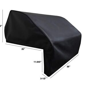 Windproof Covers 36 inch Heavy Duty Premium Quality Vinyl Grill Cover to fit Twin Eagles Built-in Grill