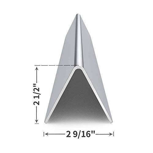 SHINESTAR 15.3-Inch Durable Flavorizer Bars Replacement for Weber Spirit & Spirit II 300 Series (Front Control) Grill Parts, Stainless Steel, 5-Pack