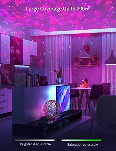 Galaxy Projector Star Projector with Remote/Smart APP Control&Voice Control&Music Speaker&Timer,Starry Sky Night Light Projector for Kids Adults Bedroom/Party/Valentine's Day/Holiday Decoration