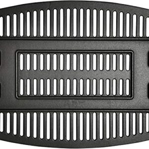 SafBbcue 7644/7582 Cast Iron Grate and 60040 Grill Burner Compatible Weber Q100, Q120, Q1000, Q1200, Baby Q, 386001, 386002, 516002, 516001, 50060001, 5106000 Grills