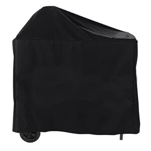 Kamado Cart Grill Cover Heavy Duty Weather Resistant Akorn Kamado Cart Grill Cover Black, 45" L x 30" D x 47" H