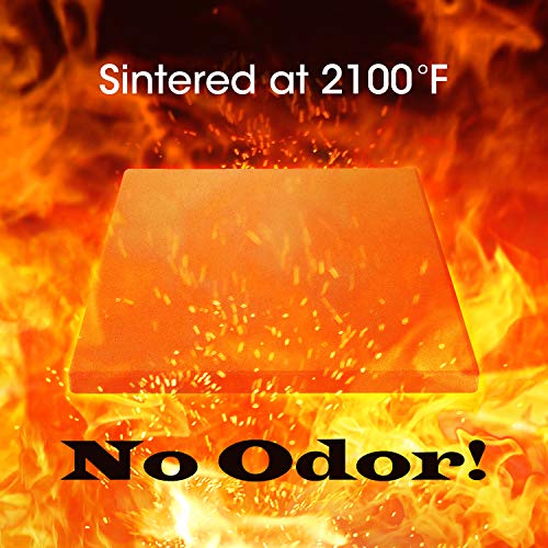 Unicook Pizza Stone for Oven and Grill, 12 inch Square Bread Baking Stone, Heavy Duty Ceramic Pizza Pan, Thermal Shock Resistant Baking Stone for BBQ and Grill, Making Pizza, Bread, Cookie and More