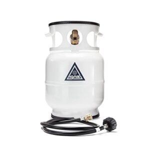 ignik refillable gas growler propane tank with adapter hose (5-pound)