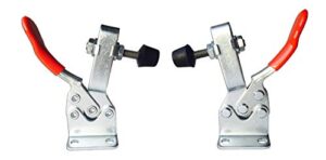 smoker toggle latch, bbq pit lid clamp. front flat mount 2 pk