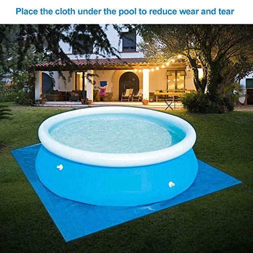 sportuli Round Swimming Pool Solar Cover,Durable Dustproof Rainproof Pool Cover for Inflatable Family Pool Paddling Pools (8ft)