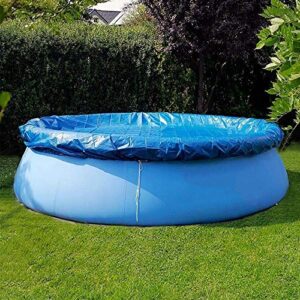 sportuli Round Swimming Pool Solar Cover,Durable Dustproof Rainproof Pool Cover for Inflatable Family Pool Paddling Pools (8ft)