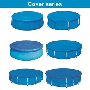 sportuli Round Swimming Pool Solar Cover,Durable Dustproof Rainproof Pool Cover for Inflatable Family Pool Paddling Pools (8ft)