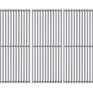 Votenli S6876C (3-Pack) 16 7/8" Stainless Steel Cooking Grid Grates for Charbroil 463420509,463460708,463460710,463461613, 463461614, 466420909,463420508,466420911,463440109B Master Chef 85-3065-6