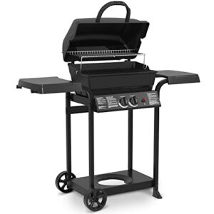 Broil-Mate, 24025BMT, Cast 2-Burner, Liquid Propane Gas Grill, Black