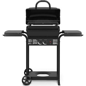 Broil-Mate, 24025BMT, Cast 2-Burner, Liquid Propane Gas Grill, Black