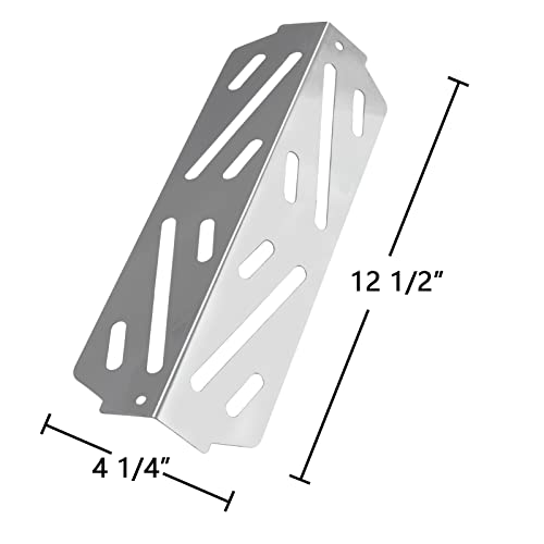 Hongso 17-1/8" Flavorizer Bars and 12-1/2" SS Heat Deflectors for Weber Genesis II 310, Genesis II LX 340, 300 Series (2017 and Newer)