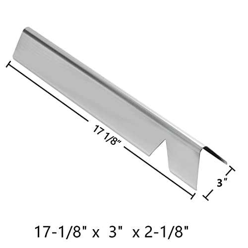 Hongso 17-1/8" Flavorizer Bars and 12-1/2" SS Heat Deflectors for Weber Genesis II 310, Genesis II LX 340, 300 Series (2017 and Newer)