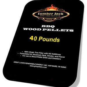 Lumber Jack BBQ 40 Pounds Pellet Assortment (Pick 2 x 20 Pound Bags) See Description for Flavors