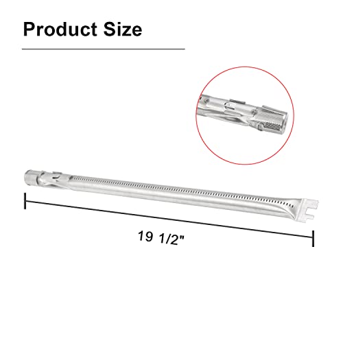 Derurizy 62752 7620 Grill Replacement Parts for Weber Genesis 300 Series Gas Grill, Weber Genesis E310 E320 E330 S310 S320 S330 EP310 EP320 EP330, 17.5" Flavorizer Bars and 19.5" Burner Tube Kit