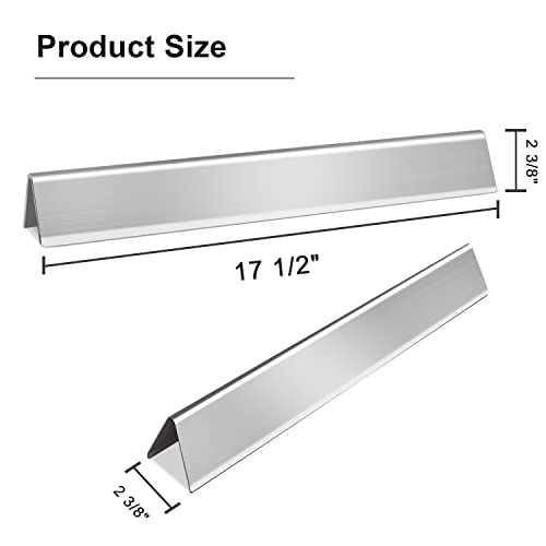 Derurizy 62752 7620 Grill Replacement Parts for Weber Genesis 300 Series Gas Grill, Weber Genesis E310 E320 E330 S310 S320 S330 EP310 EP320 EP330, 17.5" Flavorizer Bars and 19.5" Burner Tube Kit