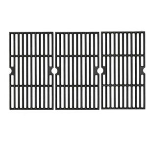 uniflasy cast iron cooking grates for dyna glo dgf493bnp dgf493pnp, grill grid replacement parts for kenmore 146.23678310 146.16132110 146.16153110 146.20164510 146.23679310 146.23681310 146.23766310