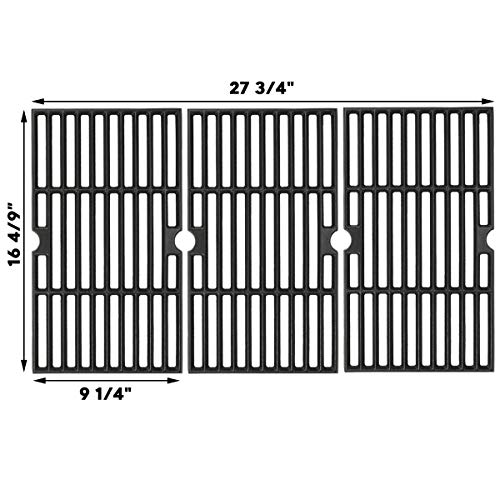 Uniflasy Cast Iron Cooking Grates for Dyna glo DGF493BNP DGF493PNP, Grill Grid Replacement Parts for Kenmore 146.23678310 146.16132110 146.16153110 146.20164510 146.23679310 146.23681310 146.23766310