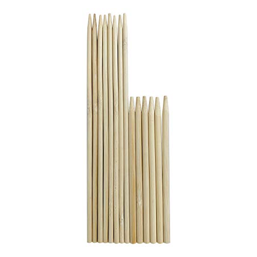 KingSeal Bamboo Wood Corn Dog Skewers, Sticks, 8.75 Inches, 5mm diameter, Commercial Bulk Pack - 1000 Count