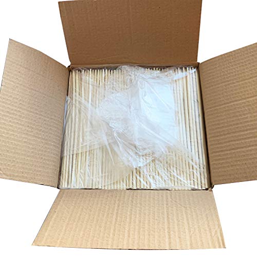 KingSeal Bamboo Wood Corn Dog Skewers, Sticks, 8.75 Inches, 5mm diameter, Commercial Bulk Pack - 1000 Count