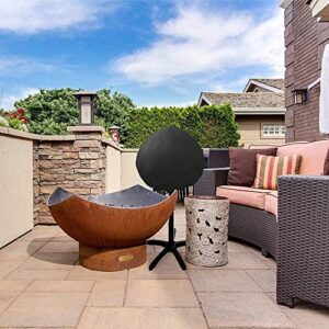 SHINESTAR Waterproof Small Round Grill Cover - Fits George Foreman, Techwood, Cuisinart, Homewell Electric Grills, Weber Jumbo Joe Charcoal Grill and More - 19.2" Diameter x 17.6" Height