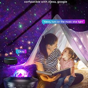 Galaxy Sky Star Projector LED Starry Night Light, Cool Planetarium Music Show Lamp with Bluetooth Speaker for Kids, Boys,Adults Bedroom Space and Home Ceiling Living Room Décor, Party