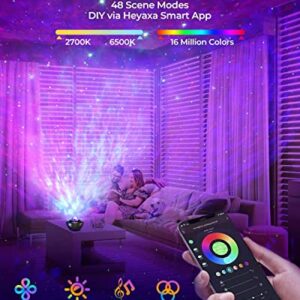 Galaxy Sky Star Projector LED Starry Night Light, Cool Planetarium Music Show Lamp with Bluetooth Speaker for Kids, Boys,Adults Bedroom Space and Home Ceiling Living Room Décor, Party