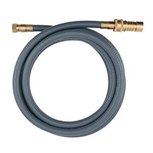 dormont quick disconnect 20d-12qd portable outdoor gas appliance connector, 3/8 in. od ft, 3/8 inch id hose with 3/8 inch female npt x 12 feet
