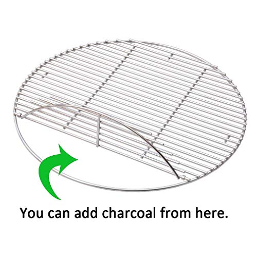 onlyfire 24" Grill Cooking Grate Fits for Weber 18501001 & 18301001 Summit Charcoal Grill and Ceramic Grills Like Kamado Joe Big Joe, X-Large Big Green Egg