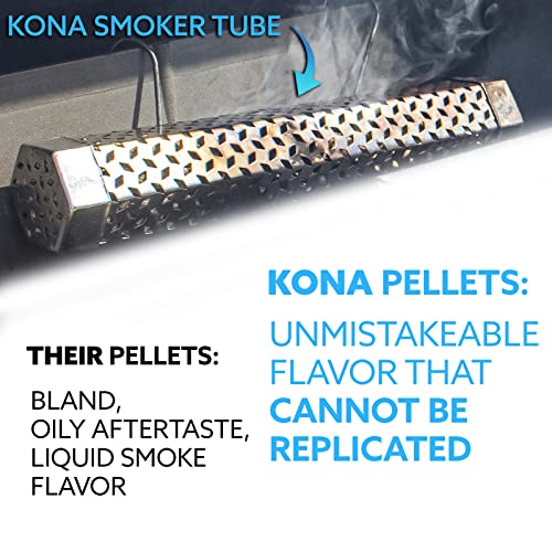 Kona Supreme Blend Smoker Pellets, Intended for Ninja Woodfire Outdoor Grill, 8 lb Resealable Bags