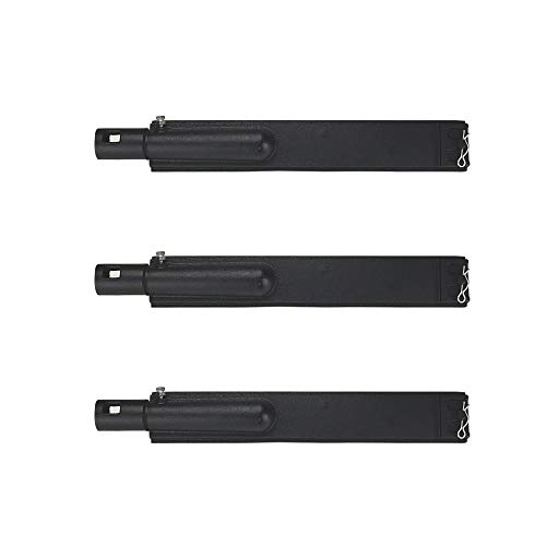 BBQSTAR 3-Pack BBQ Gas Grill Burners 15-13/16 Inches Cast Iron Pipe Burner Replacements for Nexgrill 720-0671, 720-0165, Charbroil Gas Grill Models