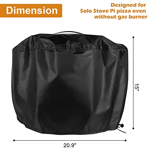 Guisong Pizza Oven Cover for Solo Stove Pi Pizza Oven without Gas Burner, Protective Cover for Solo Stove Pizza Cooker, Waterproof& Dustproof Cover for Pizza Maker, Pizza Oven Accessories
