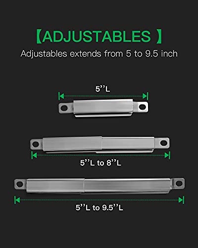 Dtong Universal Crossover Tubes,Replacement for Charbroil Advantage 463344116,463241113,463449914,Nexgrill 720-0830h and Others Most Grills Crossover. Adjust from 5in to 8in(3-Pack),6.18x2.4x2.13 in