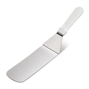 new star foodservice 36213 plastic handle flexible grill turner/spatula, 14.5-inch, white